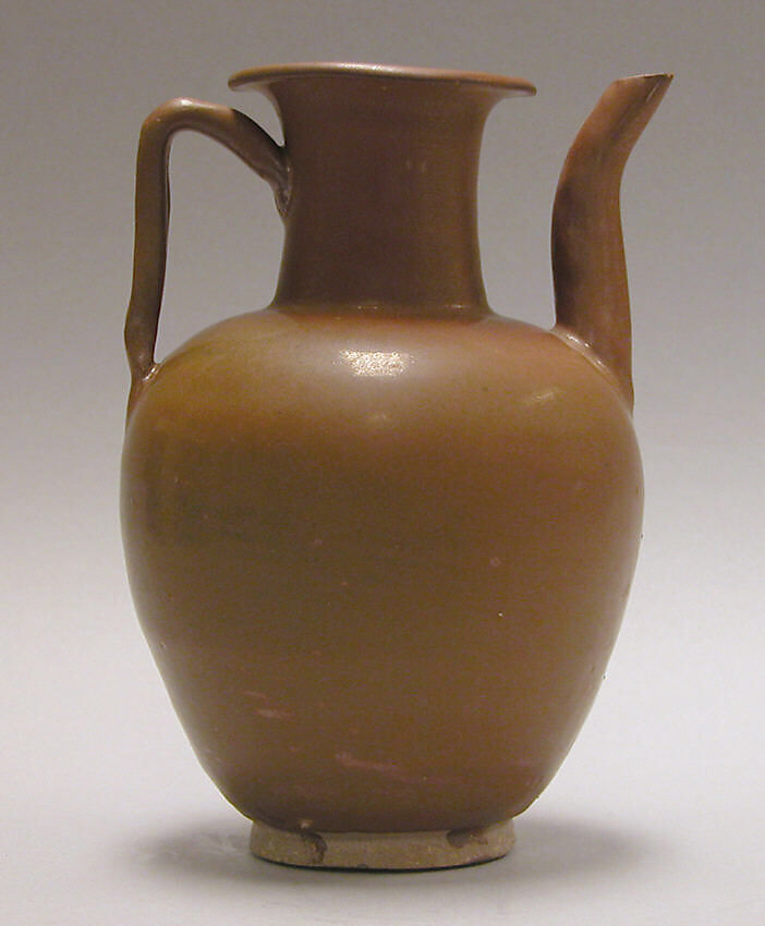 Ewer, Stoneware with red-brown glaze (Northern ware), China 