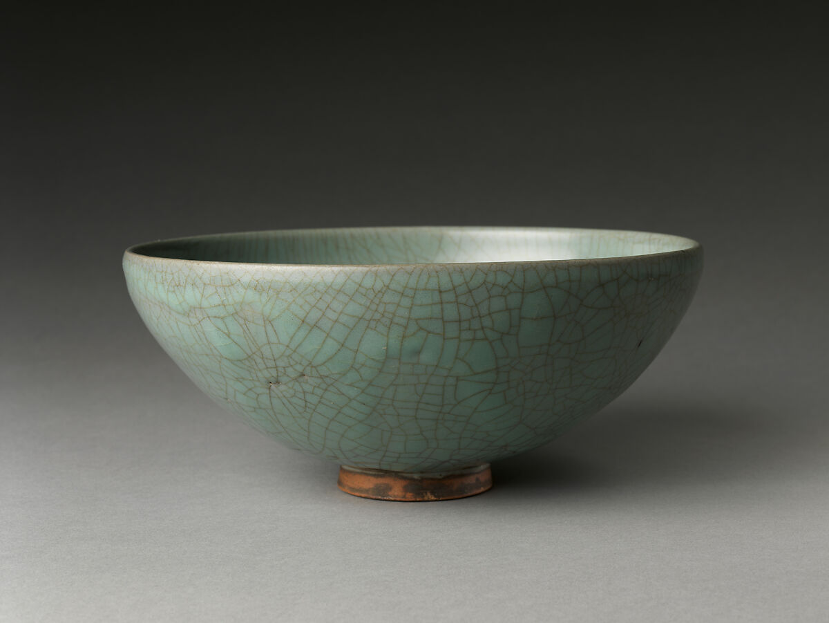 Bowl, Stoneware with crackled glaze (Jun ware), China