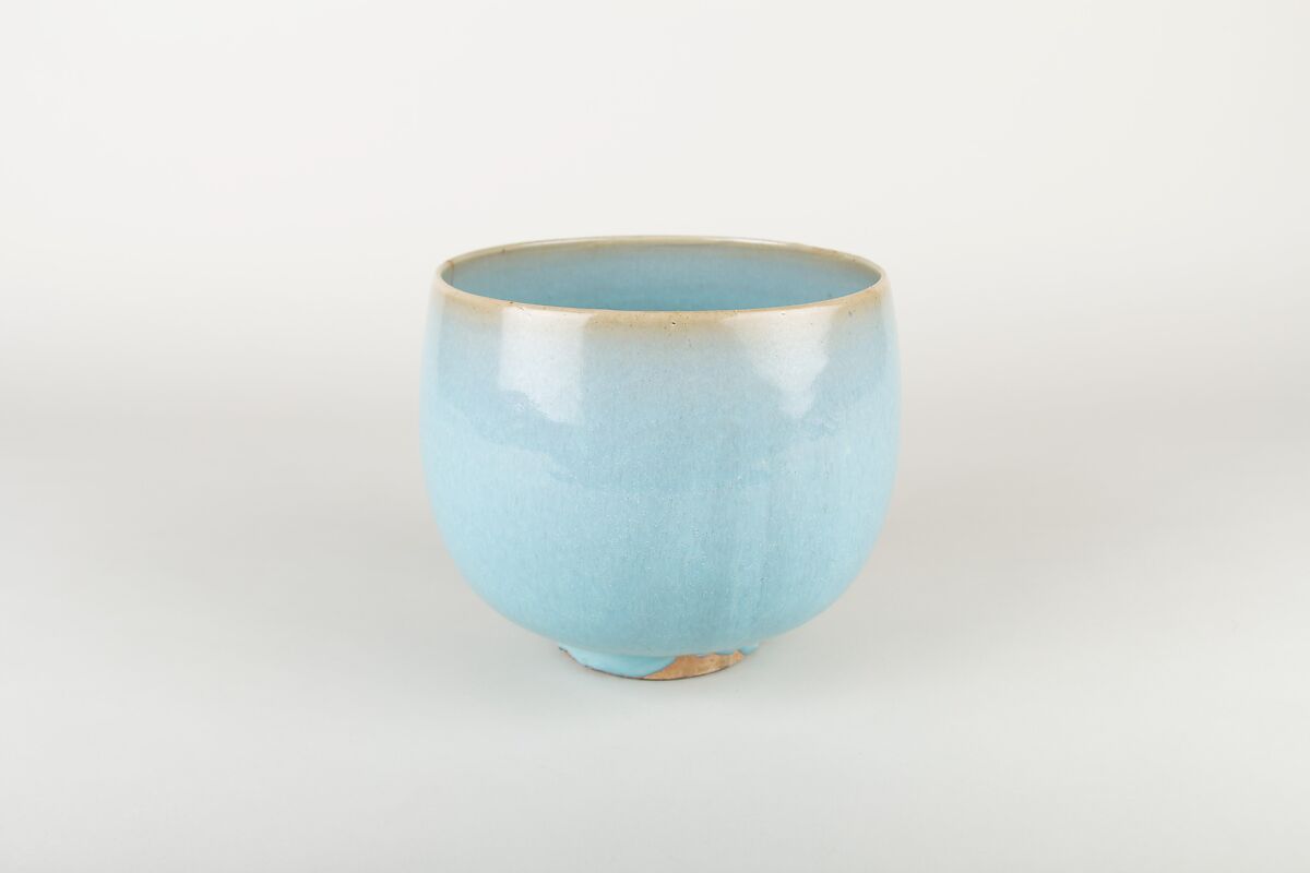 Bowl, Stoneware with blue glaze (Jun ware), China