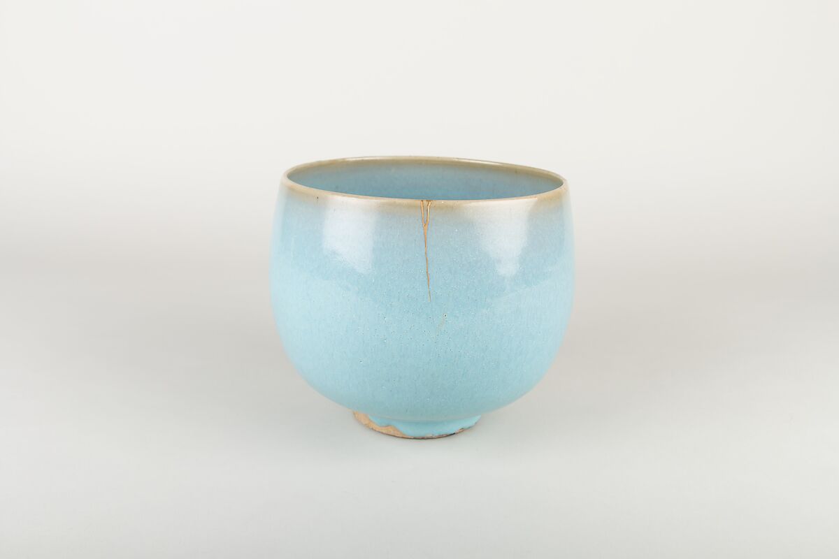 Bowl, Stoneware with blue glaze (Jun ware), China 