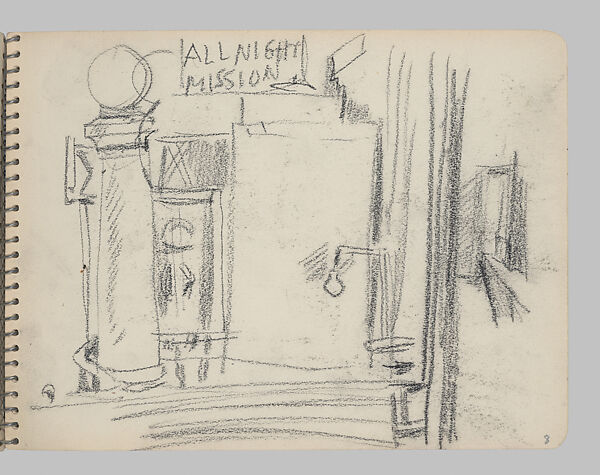Sketchbook #59, Reginald Marsh (American, Paris 1898–1954 Dorset, Vermont), Black chalk on paper 