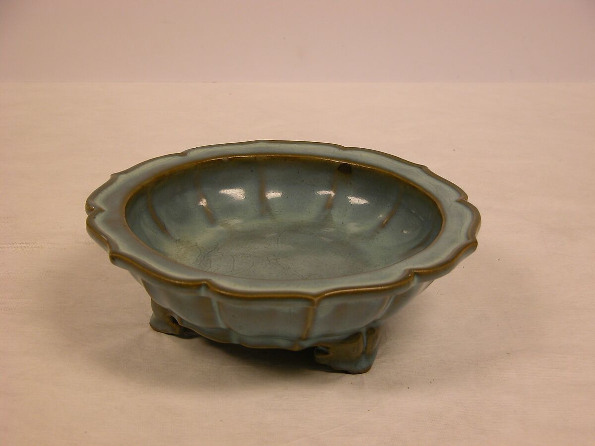 Bulb Bowl, Stoneware with blue glaze (Jun ware), China 