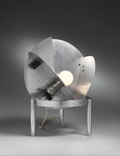 Lamp, Jacques Le Chevallier (French, 1896–1987), Aluminum, ebonite 