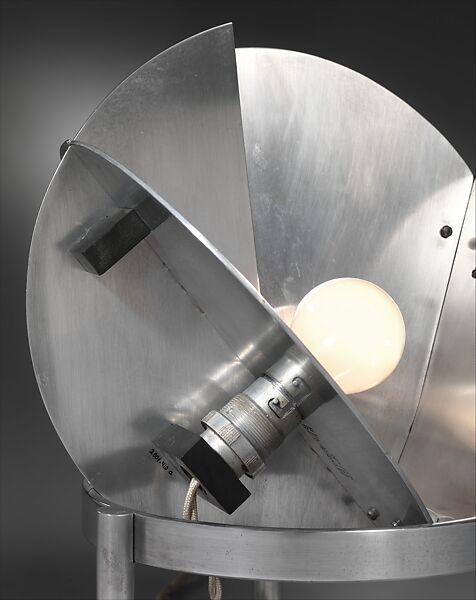 Lamp, Jacques Le Chevallier (French, 1896–1987), Aluminum, vulcanized rubber (ebonite)