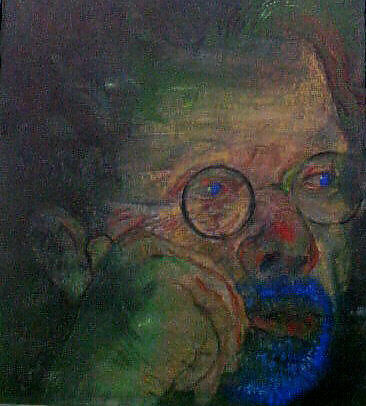 Portrait of the Artist, Jimmy Wright (American, born 1944), Pastel on paper 