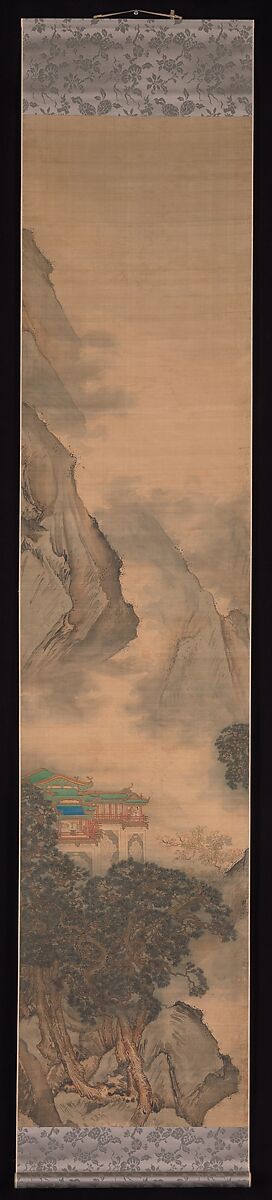 The Palace of Nine Perfections, Yuan Jiang (active ca.1680–ca.1730), Set of twelve hanging scrolls; ink and color on silk, China
