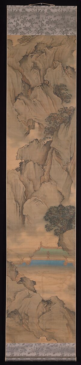 The Palace of Nine Perfections, Yuan Jiang (active ca.1680–ca.1730), Set of twelve hanging scrolls; ink and color on silk, China