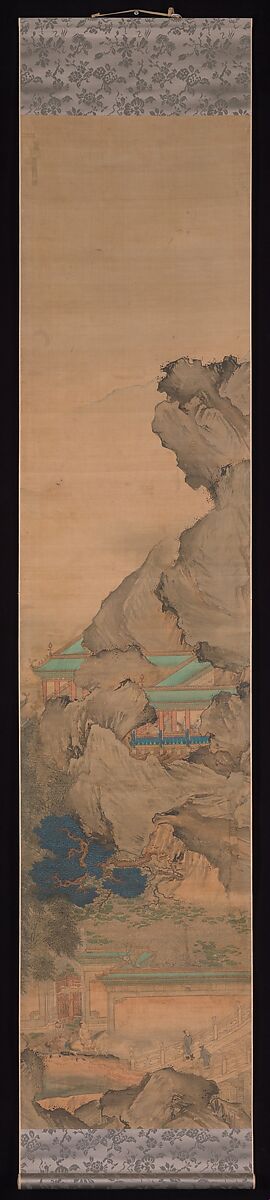 The Palace of Nine Perfections, Yuan Jiang (active ca.1680–ca.1730), Set of twelve hanging scrolls; ink and color on silk, China