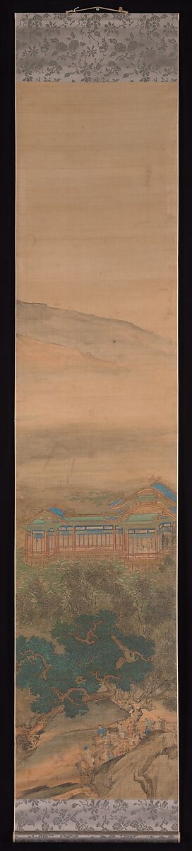 The Palace of Nine Perfections, Yuan Jiang (active ca.1680–ca.1730), Set of twelve hanging scrolls; ink and color on silk, China