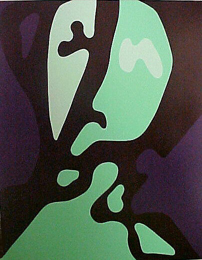 Spring Angel G, Gary Hume (British, born 1962), Screenprint selectively varnished 