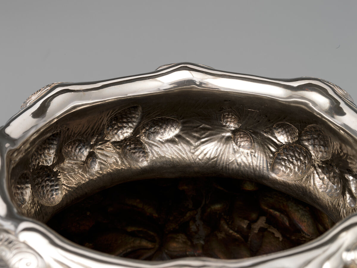 The Magnolia Vase, Tiffany &amp; Co. (1837–present), Silver, enamel, gold, and opals, American