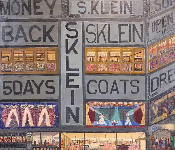 S. Klein, Ralph Fasanella  American, Oil on canvas, mounted on Masonite