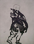Zeno at 4 a.m., William Kentridge (South African, born Johannesburg, 1955), Set of 11 intaglio prints of various etching techniques on paper 

a: Open-bite etching
b: Etching, aquatint and open-bite
c: Etching, aquatint and open-bite with burnishing
d: Etching, aquatint, open-bite and drypoint
e: Open-bite and etching
f: Open-bite and aquatint
g: Etching and aquatint
h: Open-bite etching
i: Etching, aquatint and roulet