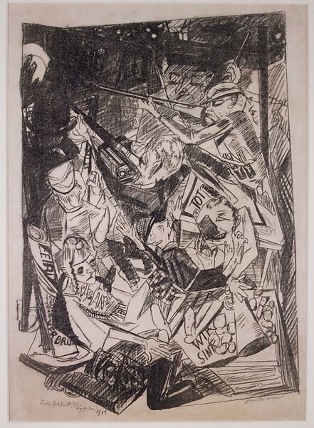 The Last Ones, Max Beckmann (German, Leipzig 1884–1950 New York), Lithograph with graphite 