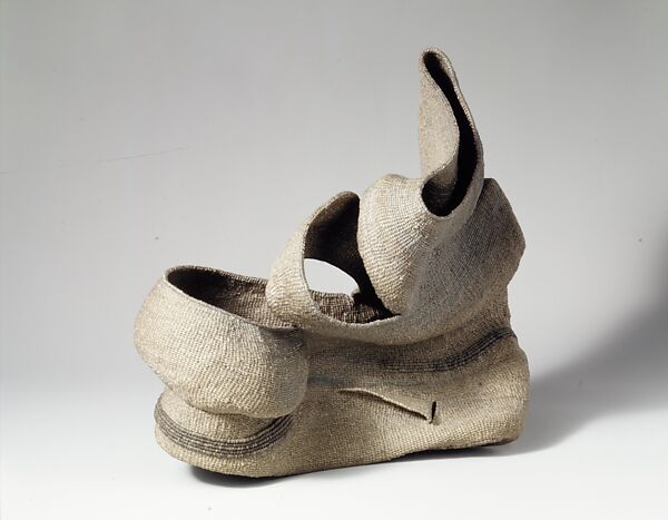 "Grey Wave", Ferne Jacobs (American, born 1942), Waxed linen