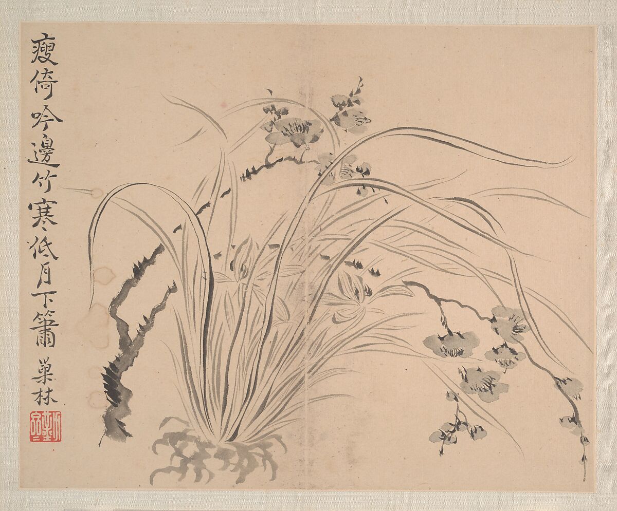 Landscapes and Flowers, Wang Shishen (Chinese, 1686–1759), Album of eight paintings; ink and color on paper, China
