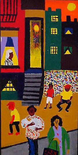 Study for Mural at Boys and Girls High School, Bedford-Stuyvesant, Brooklyn, Vincent D. Smith (American, Brooklyn, New York 1929–2003 New York), Gouache on four cardboard panels mounted on boards