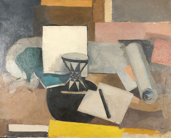 Still Life with a Diabolo, Roger de la Fresnaye (French, Le Mans 1885–1925 Grasse), Oil on canvas 