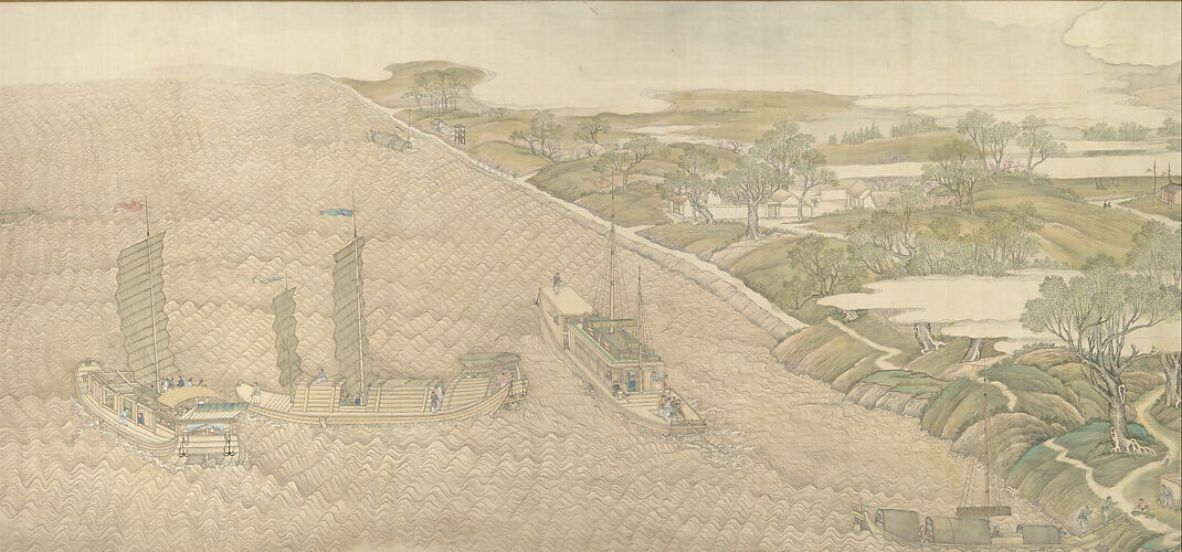 The Qianlong Emperor's Southern Inspection Tour, Scroll Four: The Confluence of the Huai and Yellow Rivers