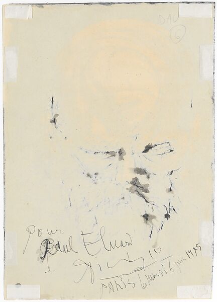 Paul Verlaine, Pablo Picasso (Spanish, Malaga 1881–1973 Mougins, France), Brush and pen and black ink on paper