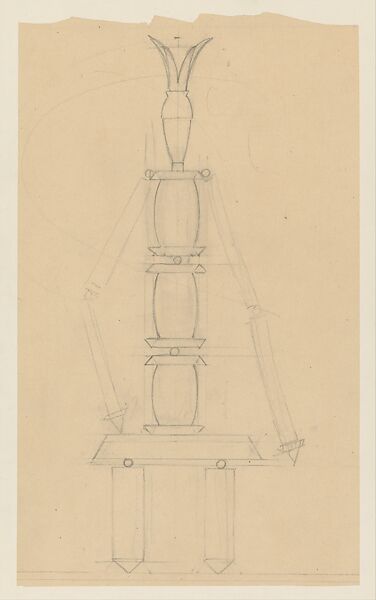 Study for a Marionette, Sophie Taeuber-Arp (Swiss, 1889–1943), Graphite on paper 