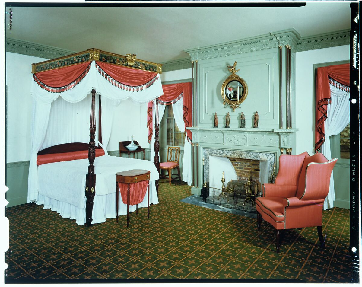 Parlor from the James Duncan Jr. house, Haverhill, Massachusetts, White pine and plaster, American