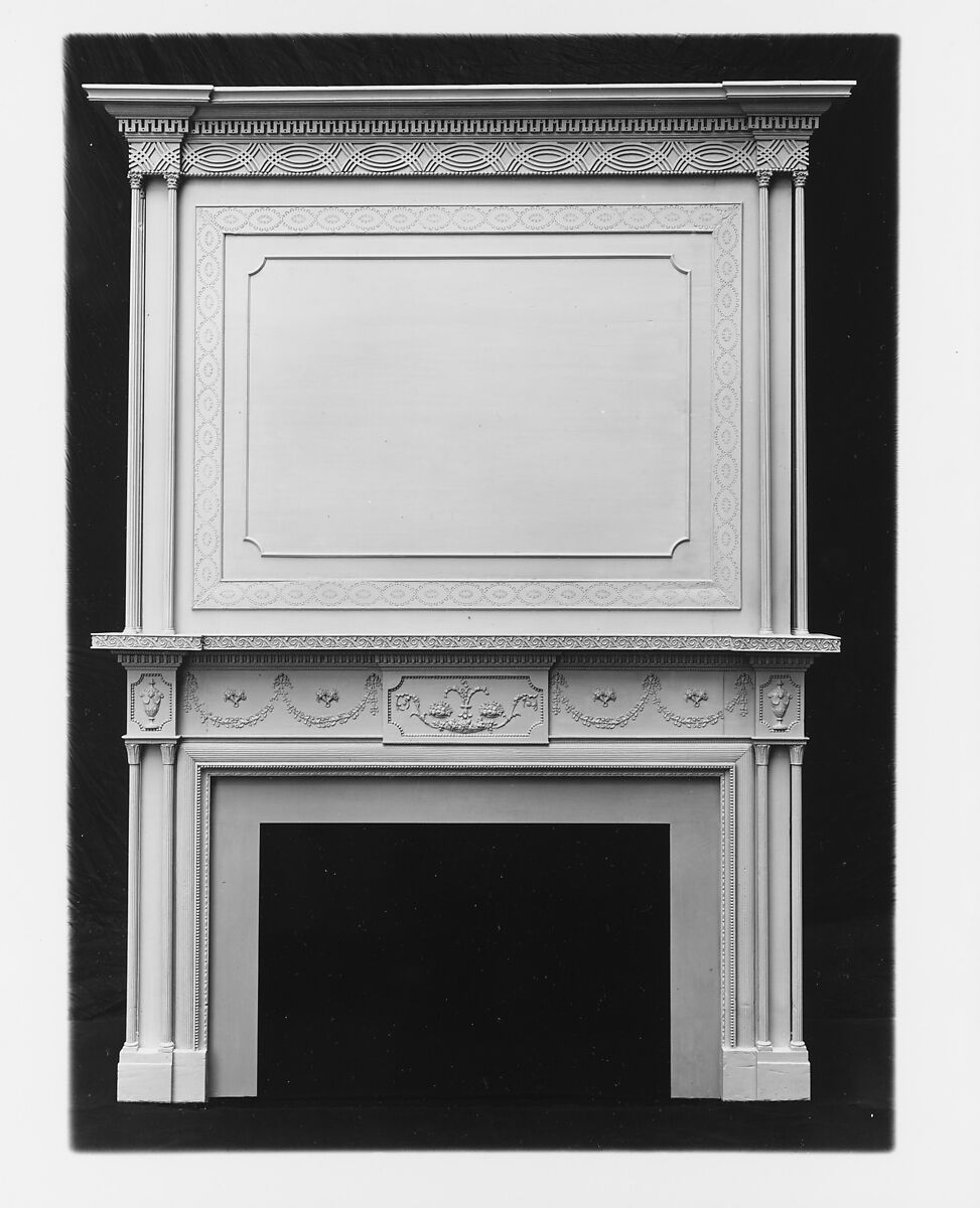 Parlor from the James Duncan Jr. house, Haverhill, Massachusetts, White pine and plaster, American
