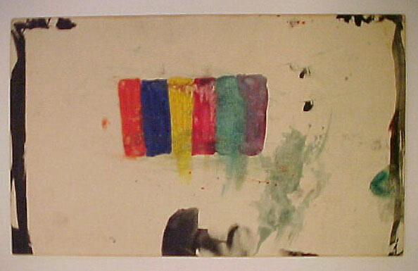 Untitled, Jim Dine (American, born Cincinnati, Ohio, 1935), Wax crayon, watercolor, and brush and black ink on paper 