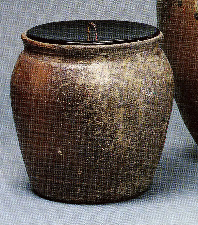 Jar, Stoneware with natural ash glaze (Tanba ware), Japan 