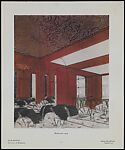 "Harmonies: Intérieurs de Ruhlmann" Portfolio, Emile-Jacques Ruhlmann (French, Paris 1879–1933 Paris), Collotype prints, some hand colored; cardboard cover with cloth ties
