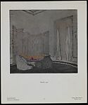 "Harmonies: Intérieurs de Ruhlmann" Portfolio, Emile-Jacques Ruhlmann (French, Paris 1879–1933 Paris), Collotype prints, some hand colored; cardboard cover with cloth ties