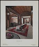 "Harmonies: Intérieurs de Ruhlmann" Portfolio, Emile-Jacques Ruhlmann (French, Paris 1879–1933 Paris), Collotype prints, some hand colored; cardboard cover with cloth ties