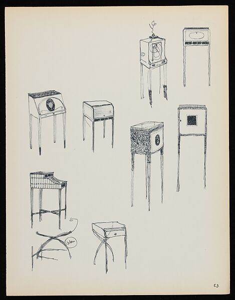 "Croquis de Ruhlmann" Portfolio, Léon Moussinac (French, 1890–1964), Photo mechanical prints (possibly collotypes)