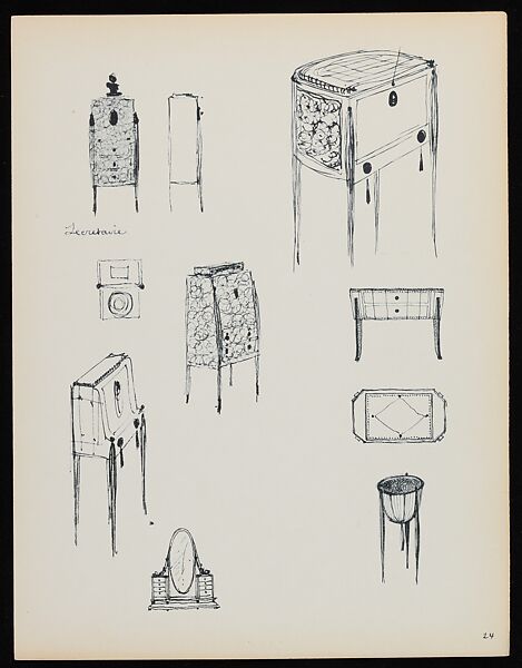 "Croquis de Ruhlmann" Portfolio, Léon Moussinac (French, 1890–1964), Photo mechanical prints (possibly collotypes)