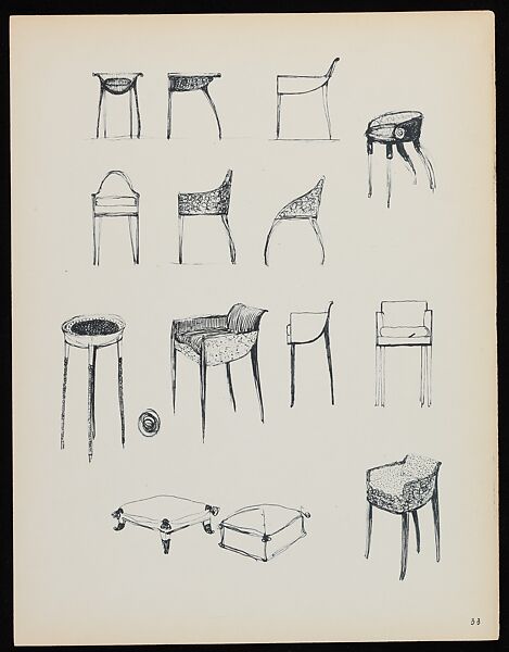 "Croquis de Ruhlmann" Portfolio, Léon Moussinac (French, 1890–1964), Photo mechanical prints (possibly collotypes)