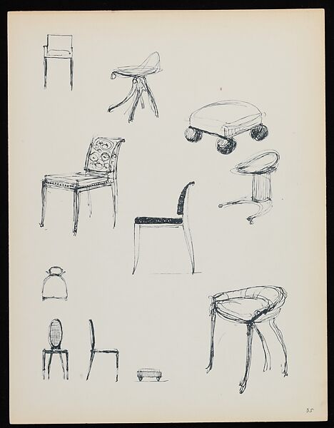 "Croquis de Ruhlmann" Portfolio, Léon Moussinac (French, 1890–1964), Photo mechanical prints (possibly collotypes)