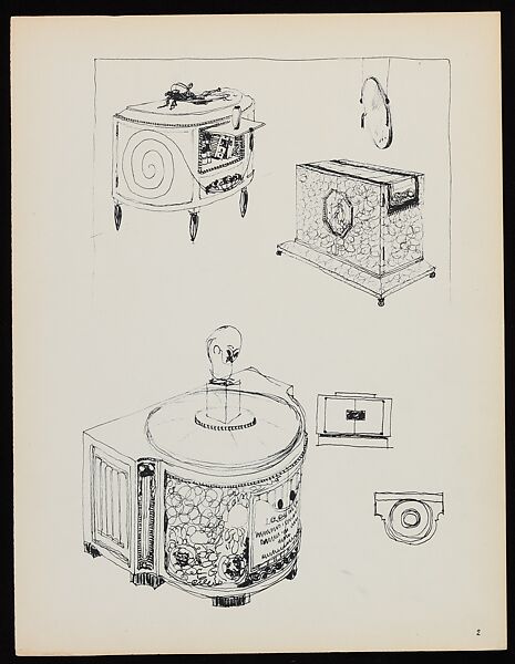 "Croquis de Ruhlmann" Portfolio, Léon Moussinac (French, 1890–1964), Photo mechanical prints (possibly collotypes)
