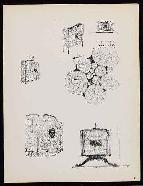 "Croquis de Ruhlmann" Portfolio, Léon Moussinac (French, 1890–1964), Photo mechanical prints (possibly collotypes)