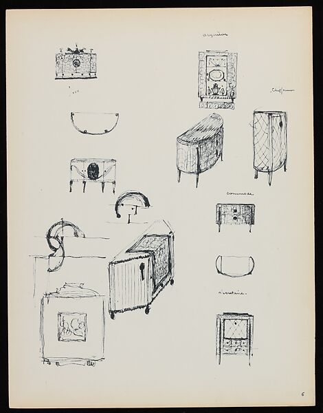 "Croquis de Ruhlmann" Portfolio, Léon Moussinac (French, 1890–1964), Photo mechanical prints (possibly collotypes)