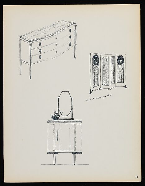"Croquis de Ruhlmann" Portfolio, Léon Moussinac (French, 1890–1964), Photo mechanical prints (possibly collotypes)