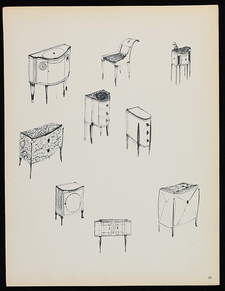 "Croquis de Ruhlmann" Portfolio, Léon Moussinac (French, 1890–1964), Photo mechanical prints (possibly collotypes)
