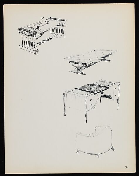 "Croquis de Ruhlmann" Portfolio, Léon Moussinac (French, 1890–1964), Photo mechanical prints (possibly collotypes)