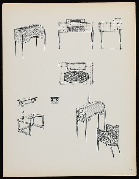 "Croquis de Ruhlmann" Portfolio, Léon Moussinac (French, 1890–1964), Photo mechanical prints (possibly collotypes)