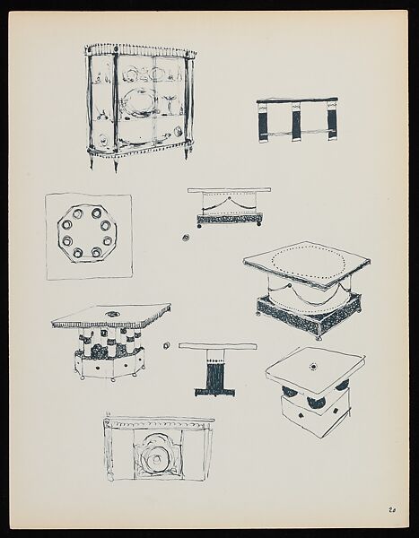 "Croquis de Ruhlmann" Portfolio, Léon Moussinac (French, 1890–1964), Photo mechanical prints (possibly collotypes)
