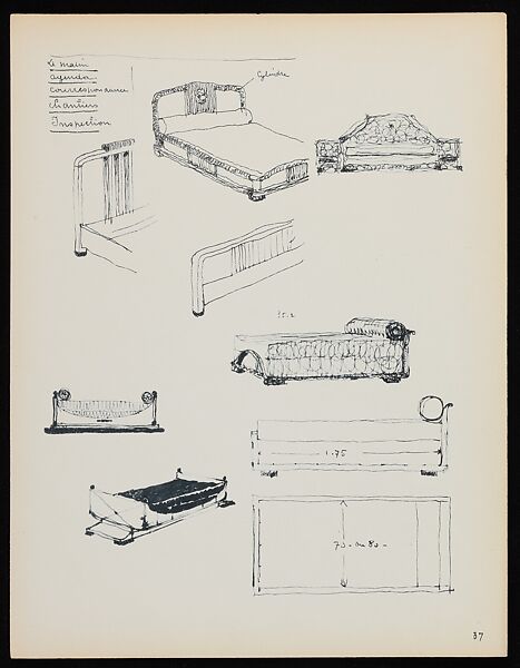 "Croquis de Ruhlmann" Portfolio, Léon Moussinac (French, 1890–1964), Photo mechanical prints (possibly collotypes)