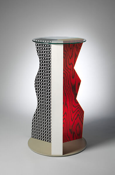 "Ivory" Table, Ettore Sottsass (Italian (born Austria), Innsbruck 1917–2007 Milan), Formica, wood, glass