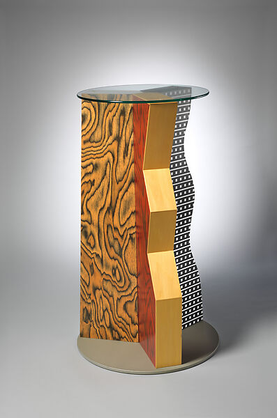 "Ivory" Table, Ettore Sottsass (Italian (born Austria), Innsbruck 1917–2007 Milan), Formica, wood, glass