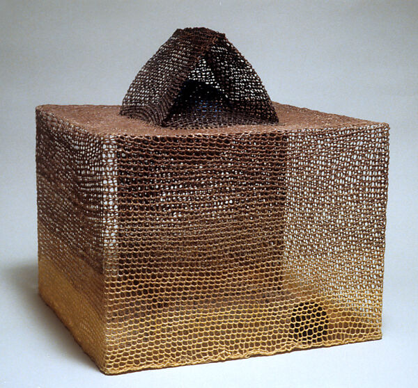 Boundary, Norma Minkowitz (American, born New York, 1937), Fiber, paint, graphite, shellac 