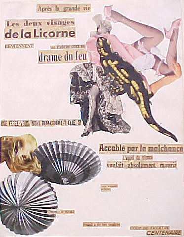Après la grande vie, Georges Hugnet (French, Paris 1906–1974 Paris), Collage of cut printed papers on paper 