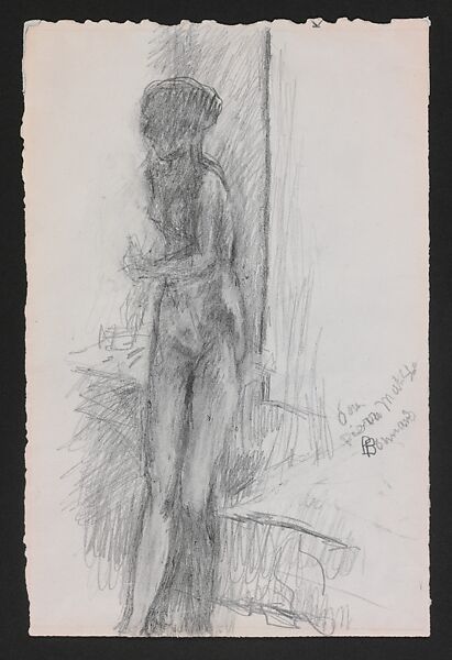 Nude, Pierre Bonnard  French, Graphite on paper